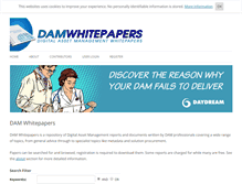 Tablet Screenshot of damwhitepapers.org